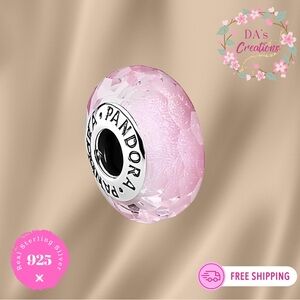 Pink Murano Glass Charm for Pandora’s